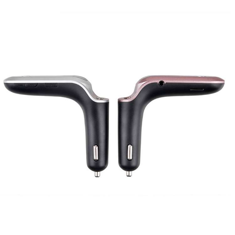 S7 Smart Digital Display Music Player Calling Car Charger, Color: Silver