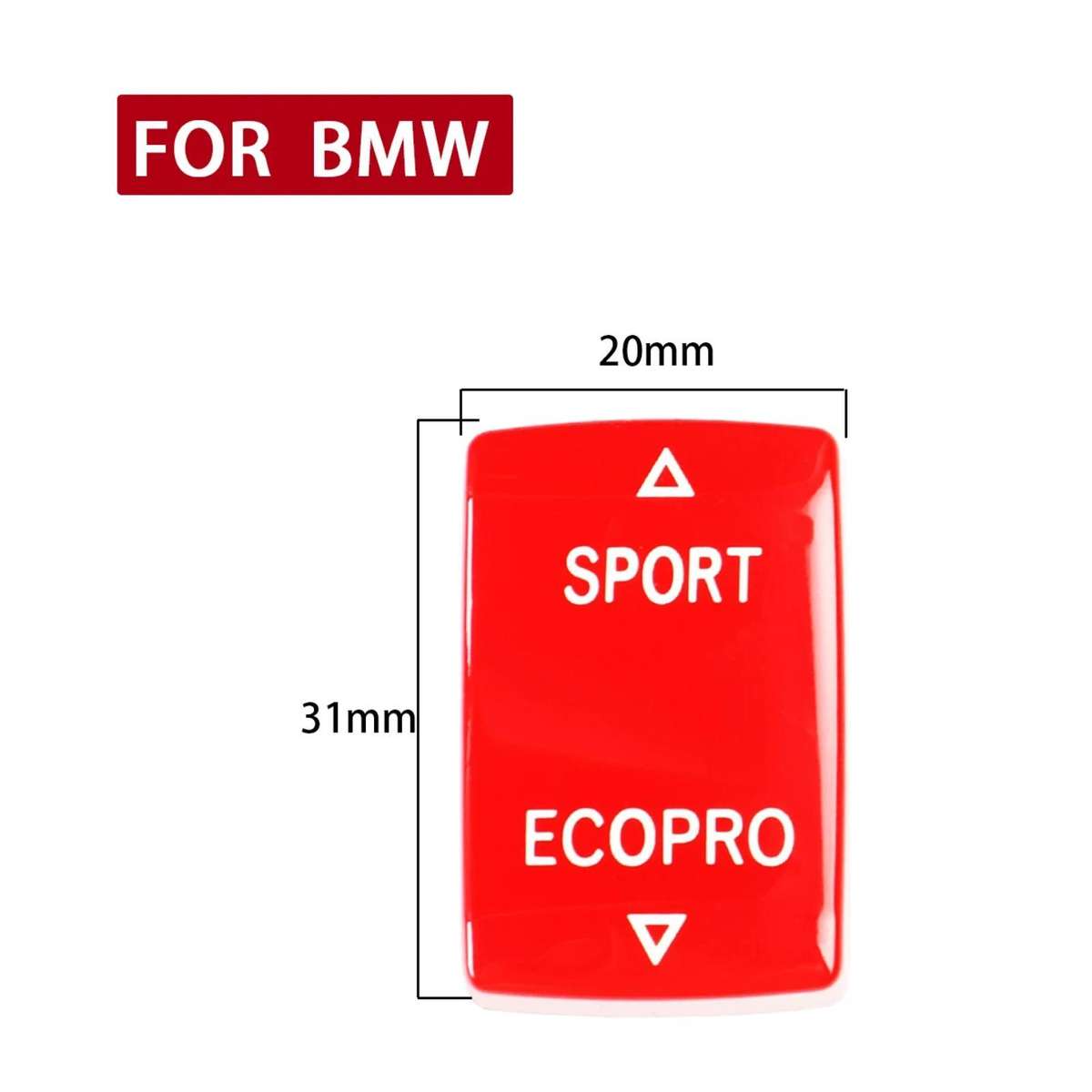 For BMW 1234 Series F Chassis Gear Mode Switch Button(Red)