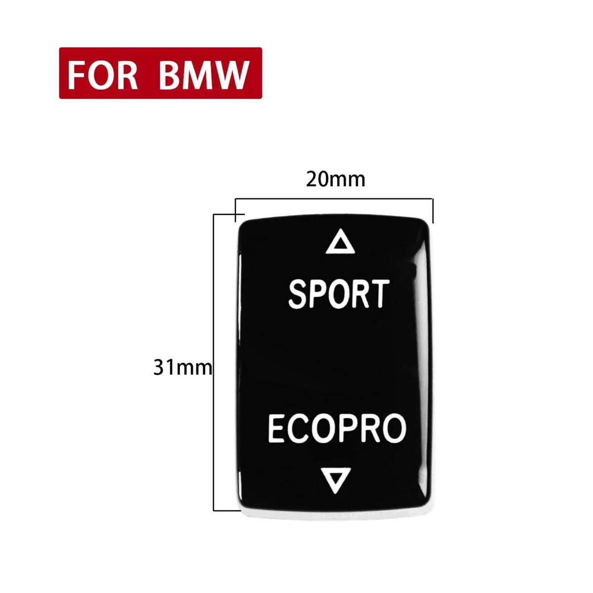 For BMW 1234 Series F Chassis Gear Mode Switch Button(Red)