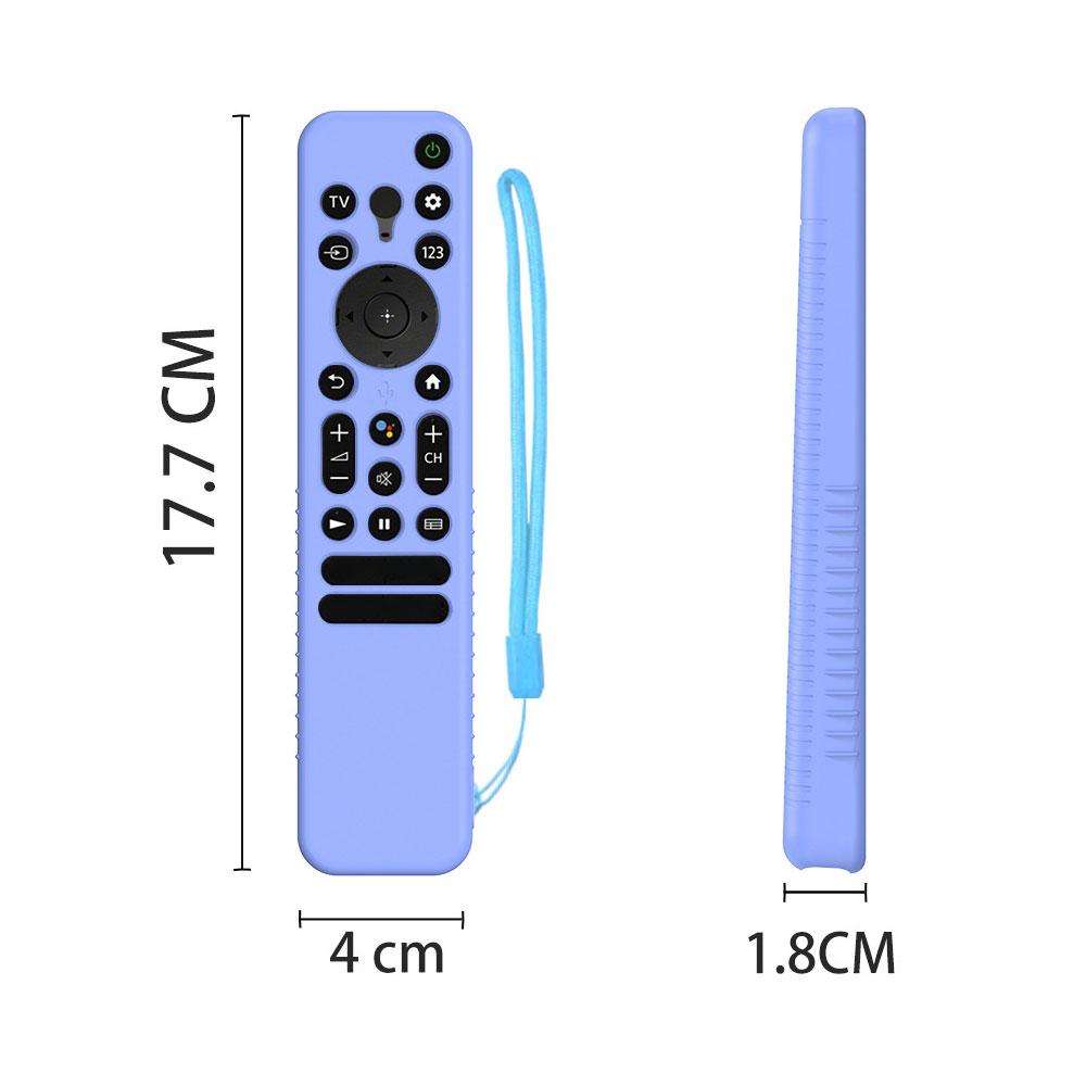 Y56 Voice Remote Silicone Anti-Fall Protective Case For Sony RMF-TX800U/C/P/T/900U(Blue)