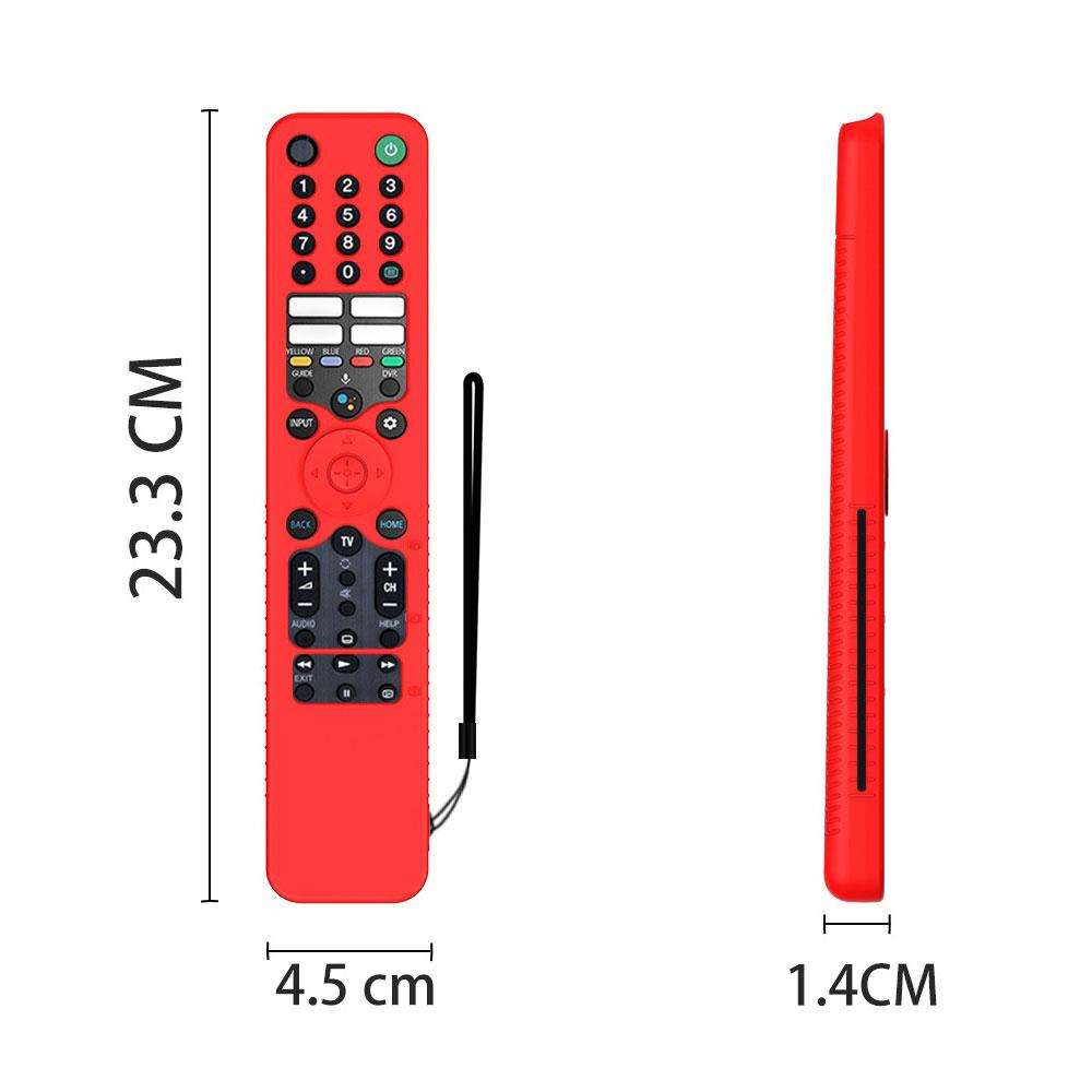 For Sony RMF/MG3-TX520U Y52 Voice Remote Anti-Drop Silicone Protective Cover(Red)