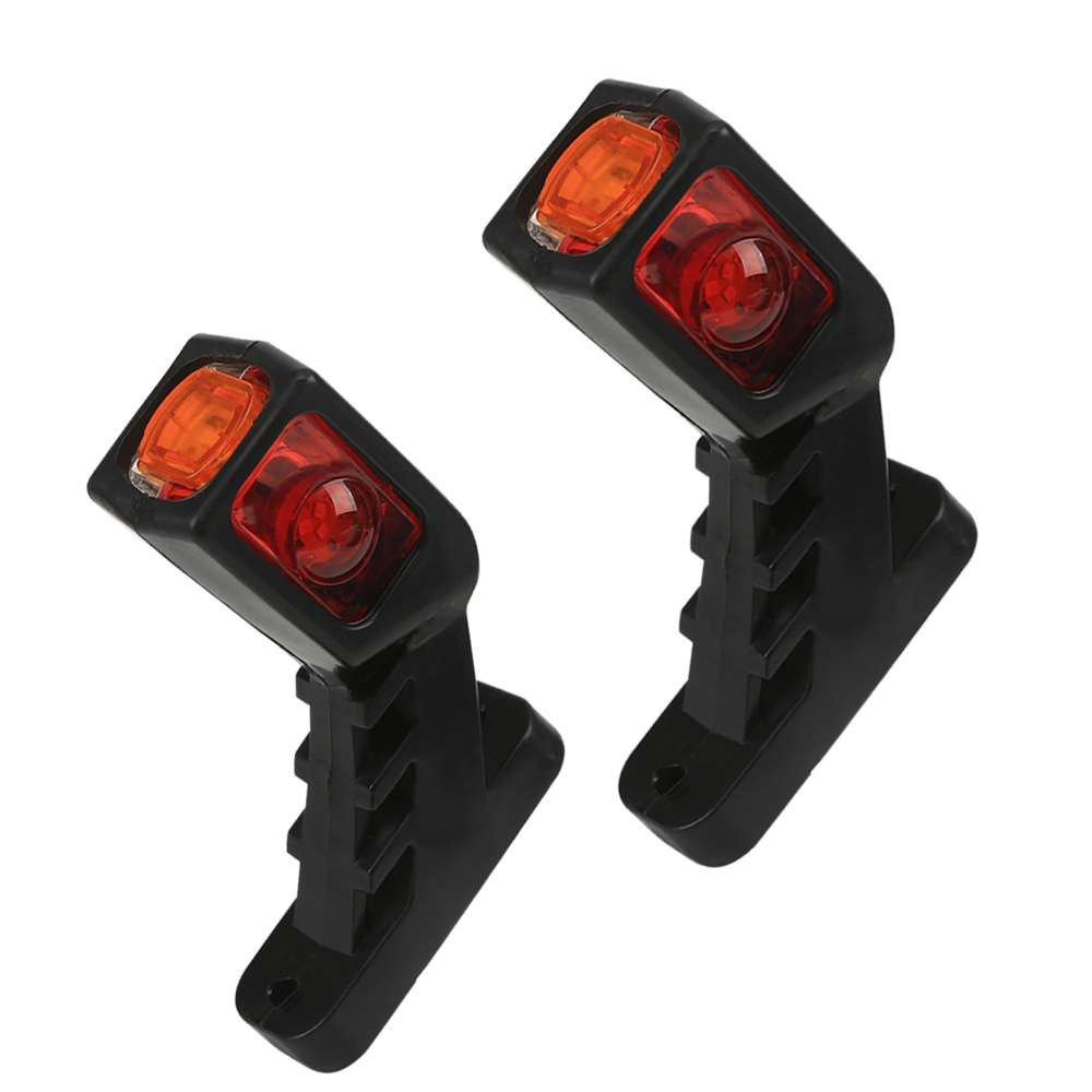 MK-216 1pair 12-24V 9LED Side Marker Lighting Outline Marker Truck Light Trailer Sid ... (As Show)
