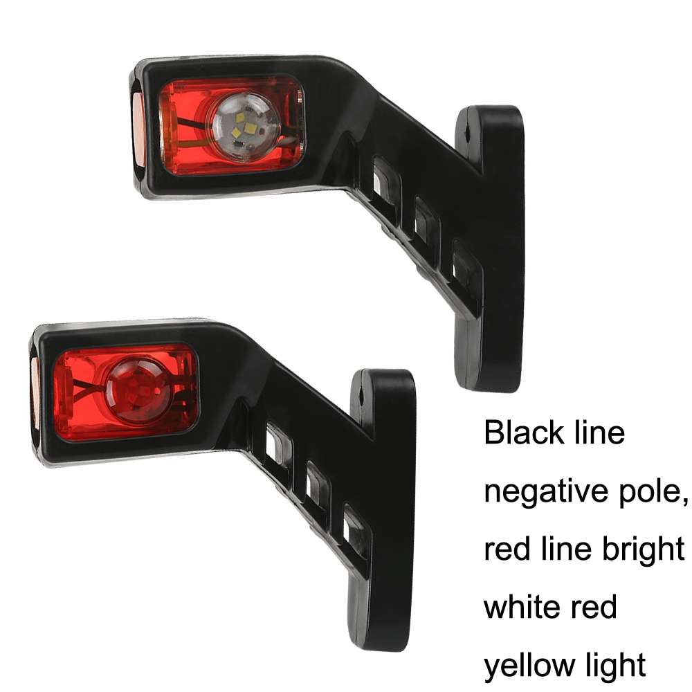 MK-216 1pair 12-24V 9LED Side Marker Lighting Outline Marker Truck Light Trailer Sid ... (As Show)