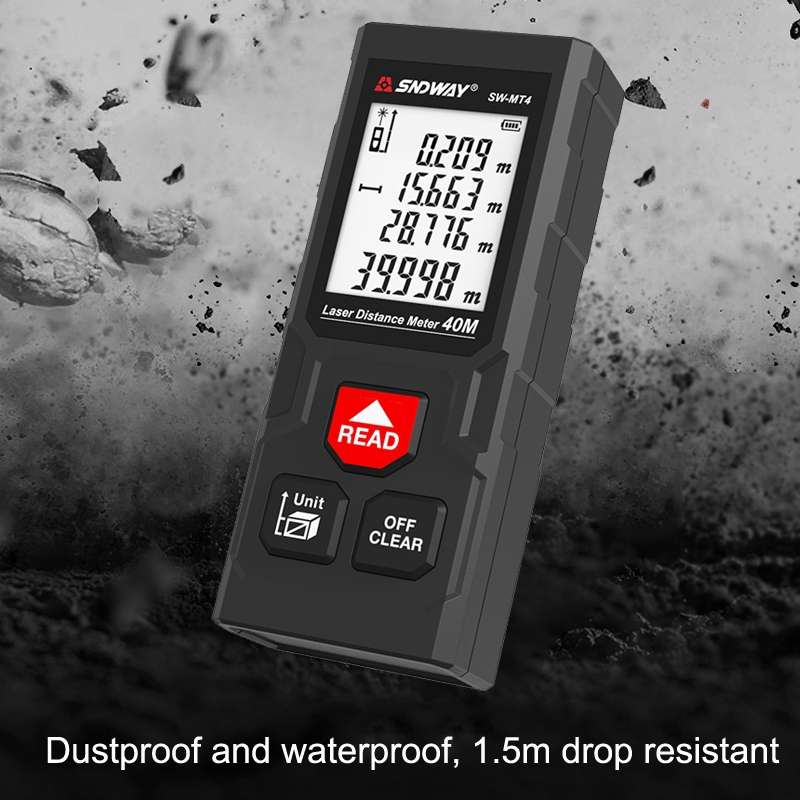 SNDWAY MT4 Battery Model Infrared Rangefinder High Precision Electronic Ruler Laser Rangefinder
