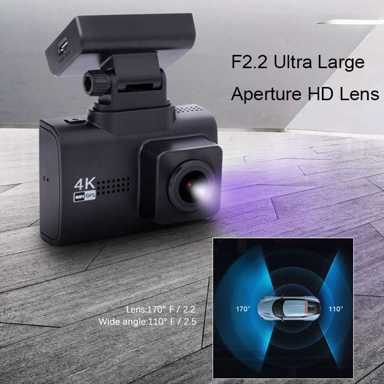 M200 44K HD Dual Recording Car Driving Recorder With WIFI+GPS Function