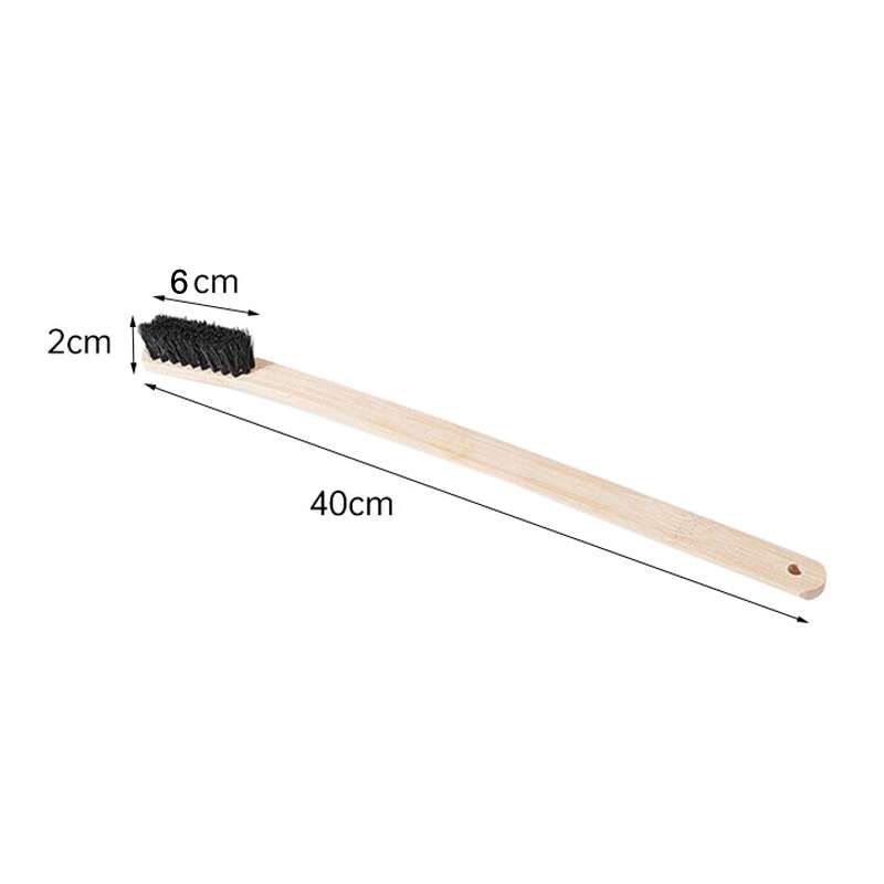 Automotive Steel Ring Washing Long Bamboo Brush Engine Cleaning ... (Straight Bend Mixed Delivery)
