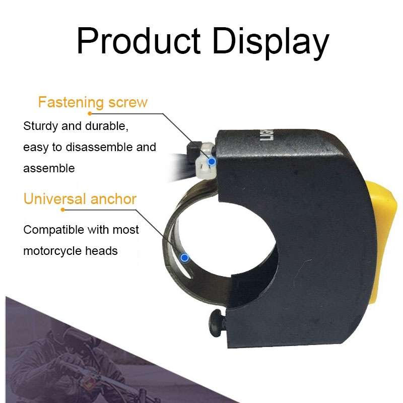 TF-1796 Electric Motorcycle Retrofit Accessories Double Flash Warning ... (Random Color Delivery)