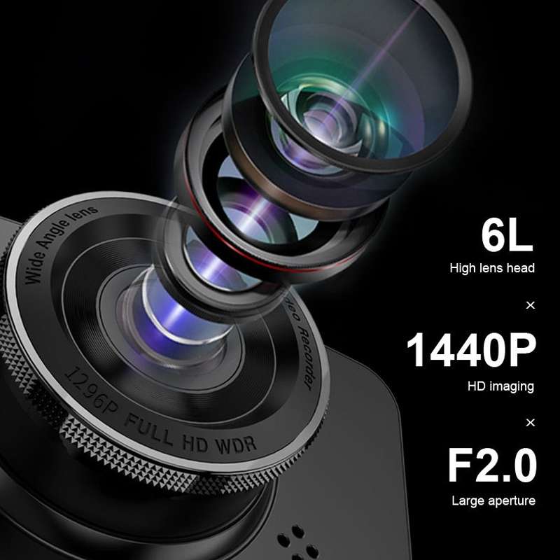 L601 HD Night Vision Electronics Dog Reversing Image Driving Recorder, Style: WIFI Version(Double Re