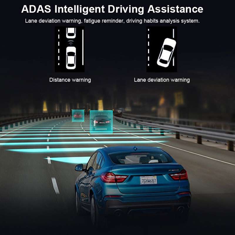 L601 HD Night Vision Electronics Dog Reversing Image Driving Recorder, Style: WIFI Version(Double Re