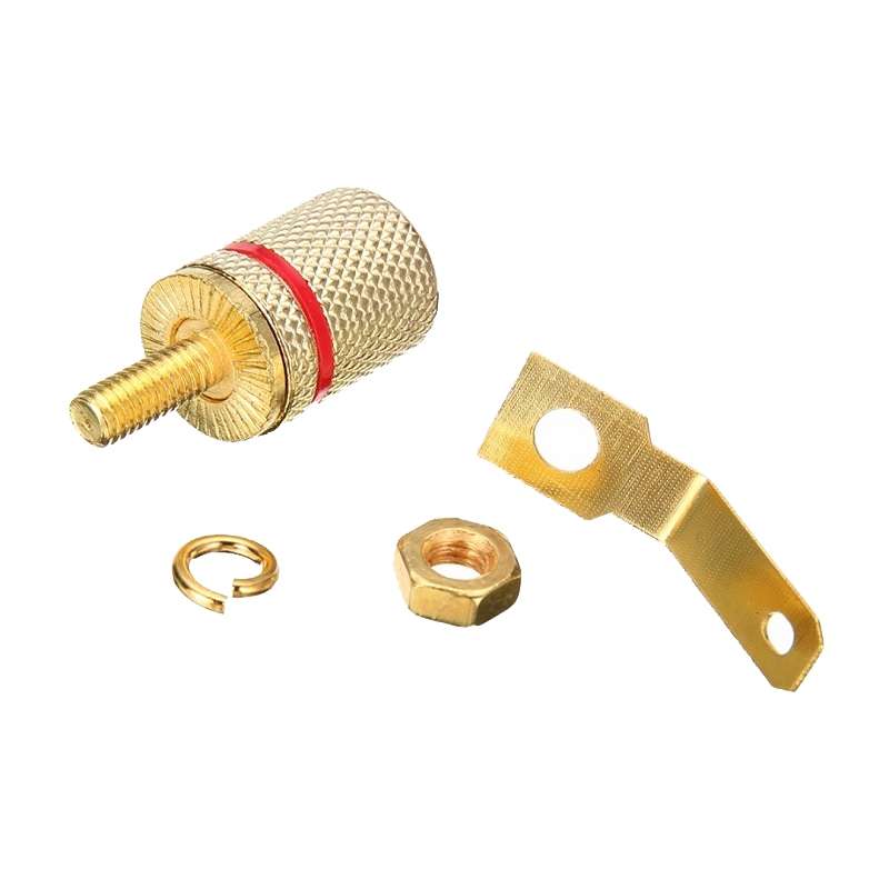 10pcs Speaker Gold-plated 4MM Banana Plug Terminal(306)