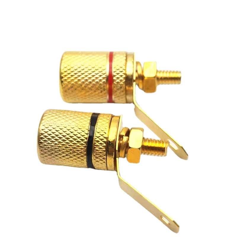 10pcs Speaker Gold-plated 4MM Banana Plug Terminal(306)