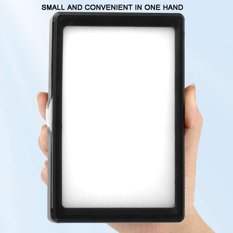 8 Inch 3200-5500K Three-color Temperature Photography Flat-panel Live Fill Light ... 42cm Bracket