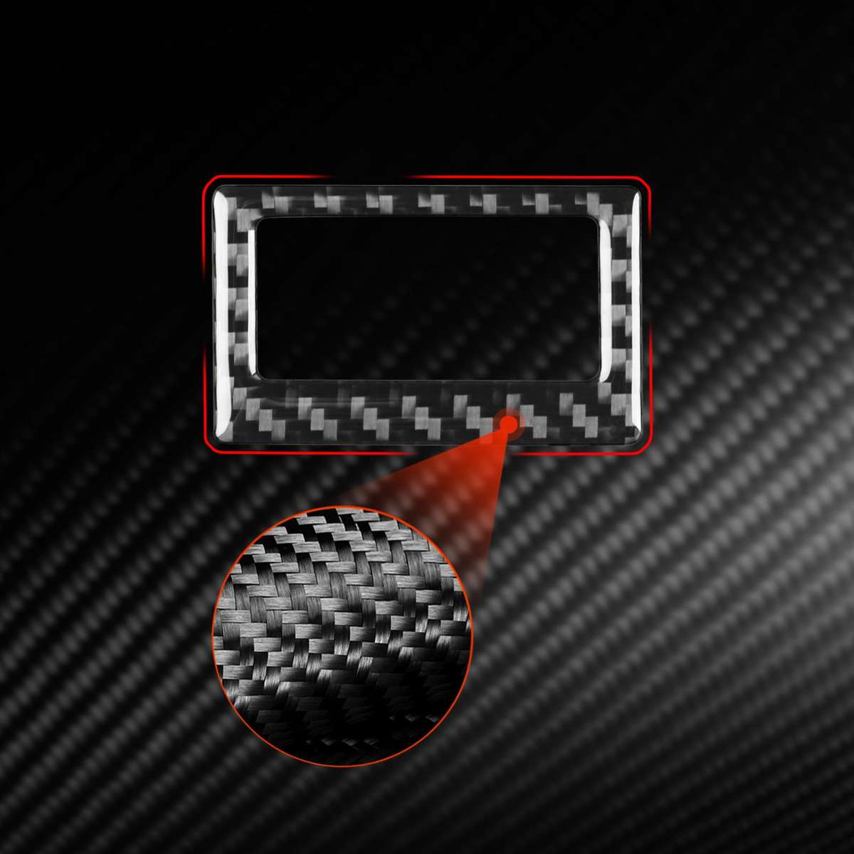 For 2019-2024 BMW 8 Series G14 Universal Air Conditioning Temperature Display Frame Sticker(Red)