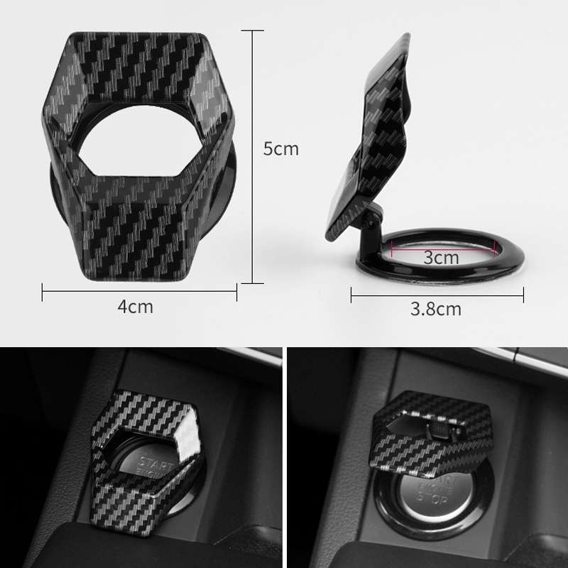 Car One-button Start Decorative Ring Knob Decorative Cover Universal(Color Random Delivery)