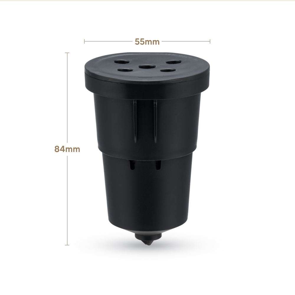 For Keurig Reusable Coffee Capsule Filter Cup Refillable K Cup Filter Basket Pod(Black)