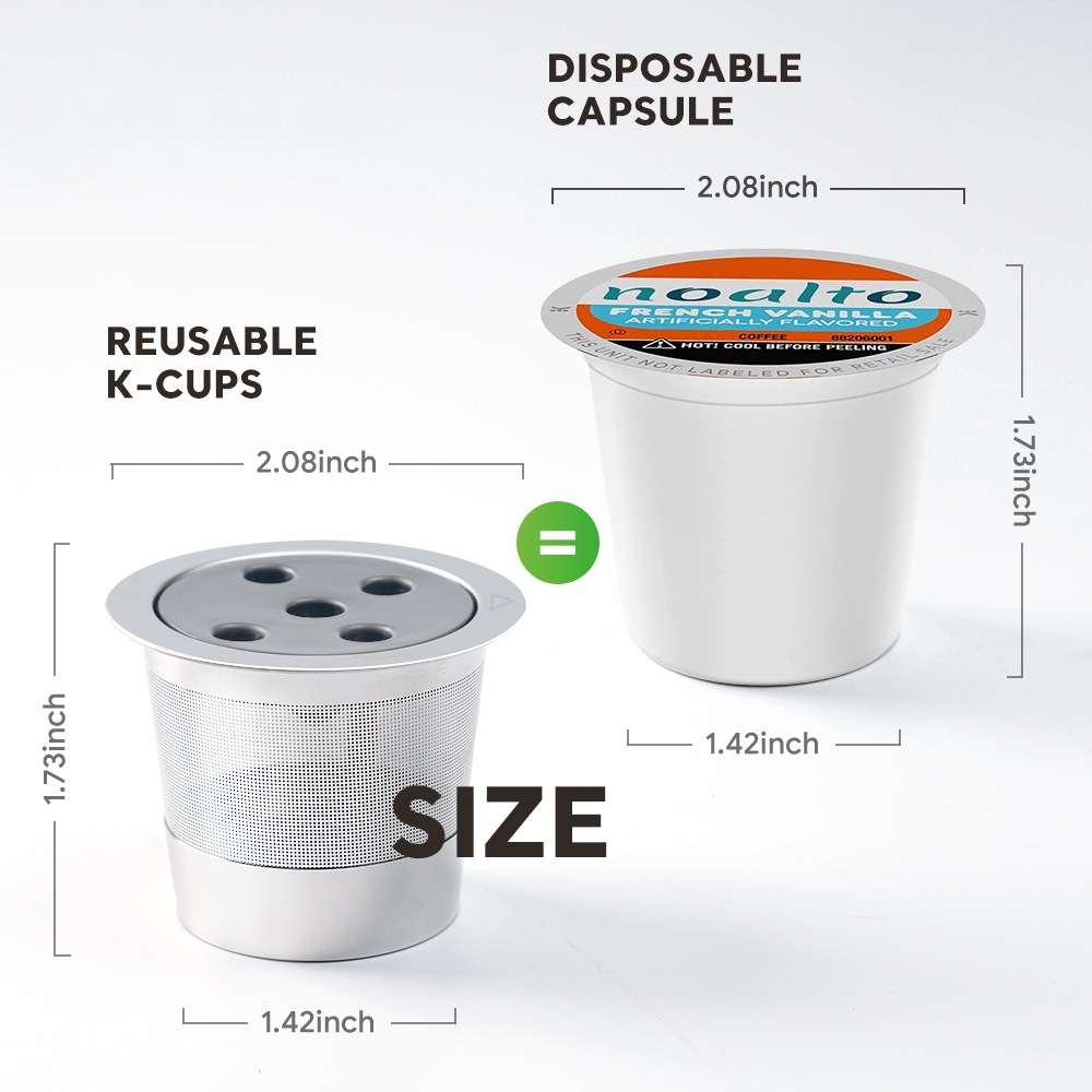 For Keurig K-Supreme Plus Coffee Machine Reusable Stainless Steel Filter Five-hole K Cup