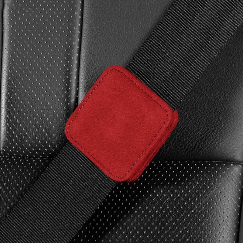 Car Seat Belt Limiter Elastic Adjuster Magnetic Fixation(Red)