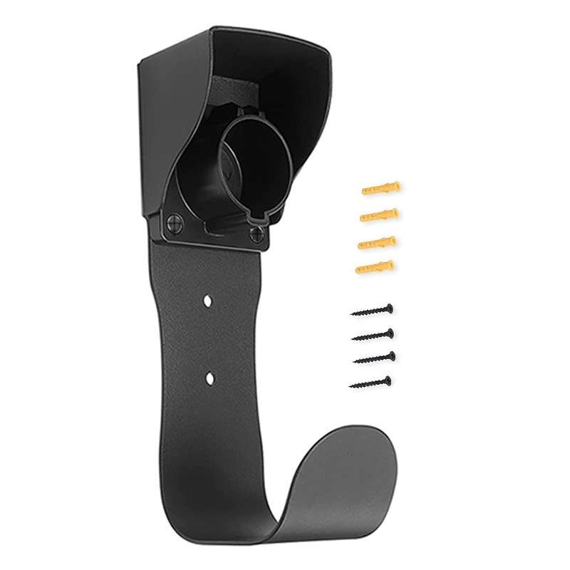 EV Charger Cable Holder Electric Car Charging Cable Organizer for J1772 Plug(Black)