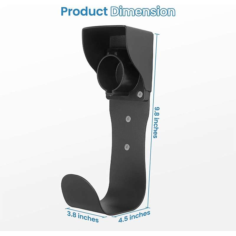 EV Charger Cable Holder Electric Car Charging Cable Organizer for J1772 Plug(Black)
