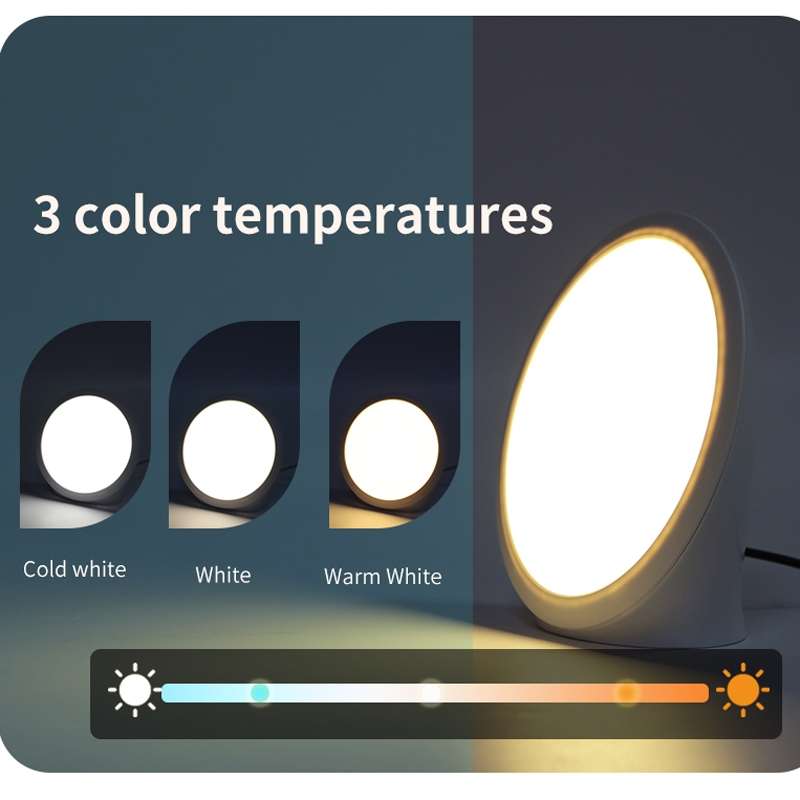 JSK-SL02 LED SAD Touch Timing Stepless Dimming Therapy Mood Desk Lamp Simulate Natural Light With