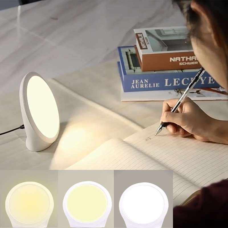 JSK-SL02 LED SAD Touch Timing Stepless Dimming Therapy Mood Desk Lamp Simulate Natural Light With