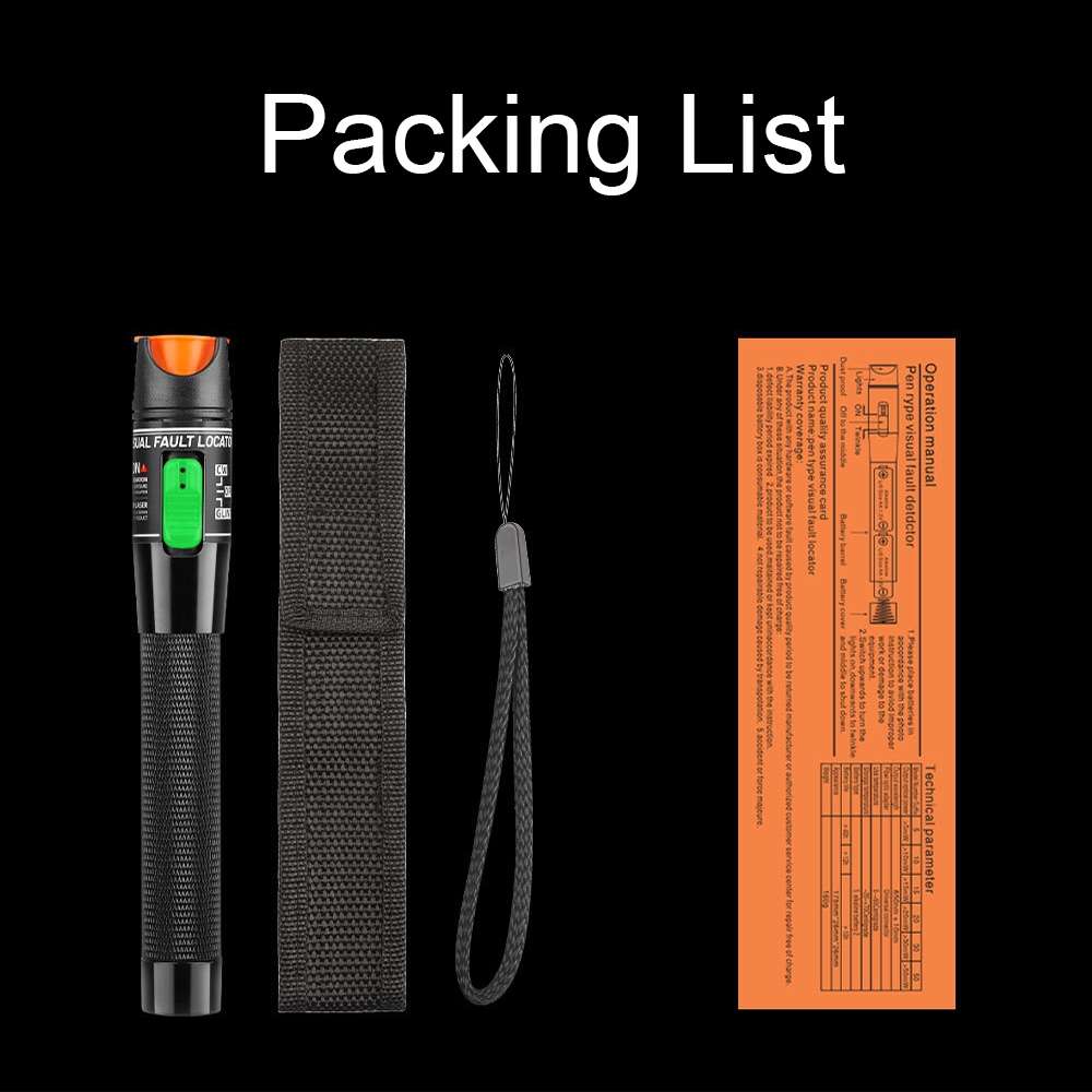 1-60 km Optical Fiber Red Light Pen 5/10/15/20/30/50/60MW Red Light Source Light Pen ... 50mW Red