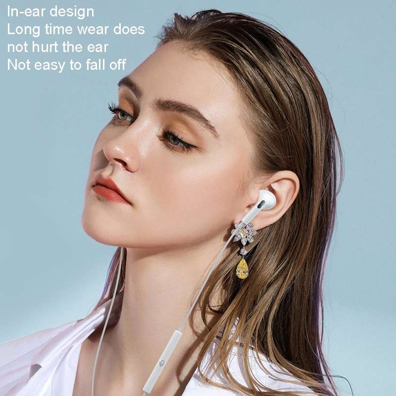 KUULAA KL-O84 Wired In-Ear TPE Wire Silicone Earmuffs Earphones, Interface: Type-C/USB-C