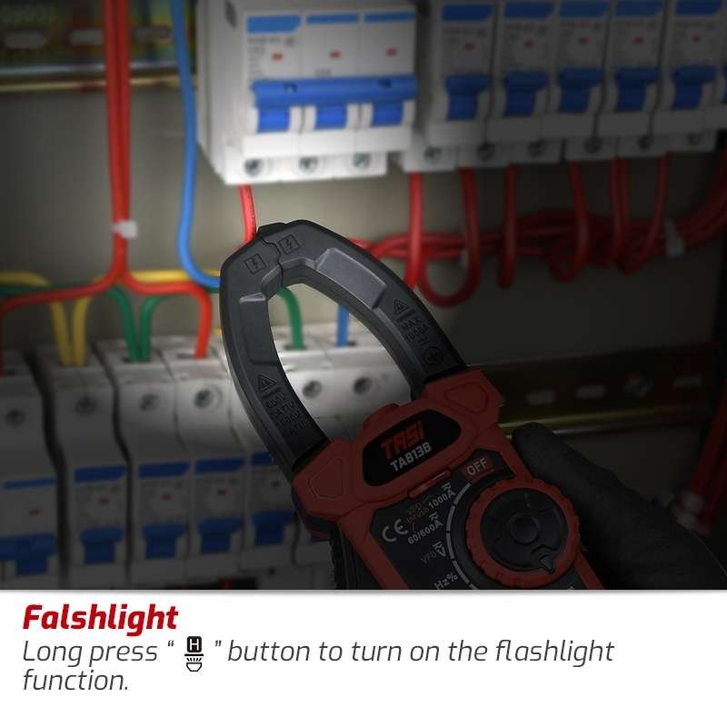 TASI TA813A Clamp Meter High Accuracy AC DC Voltage Ammeter