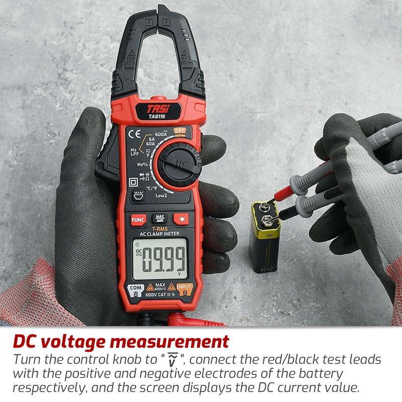 TASI TA811A Clamp Meter High Accuracy AC DC Voltage Ammeter
