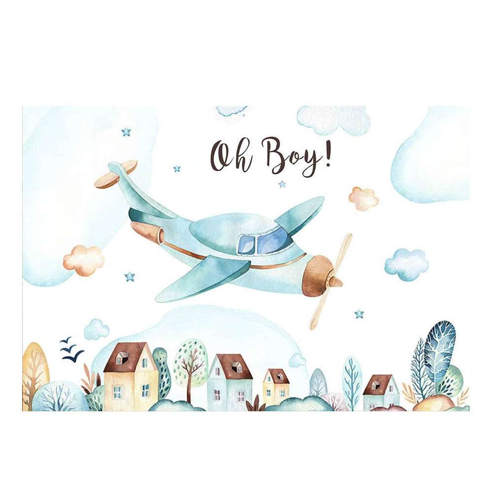 180x120cm Aircraft Theme Birthday Background Cloth Party Decoration Photography Background