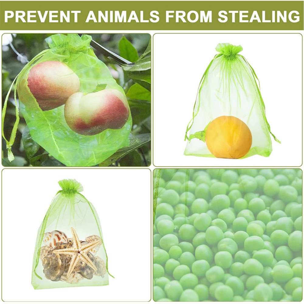 100pcs /Pack Fruit Protection Bag Anti-Insect And Anti-Bird Net Bag 7 x 9cm(Pink)