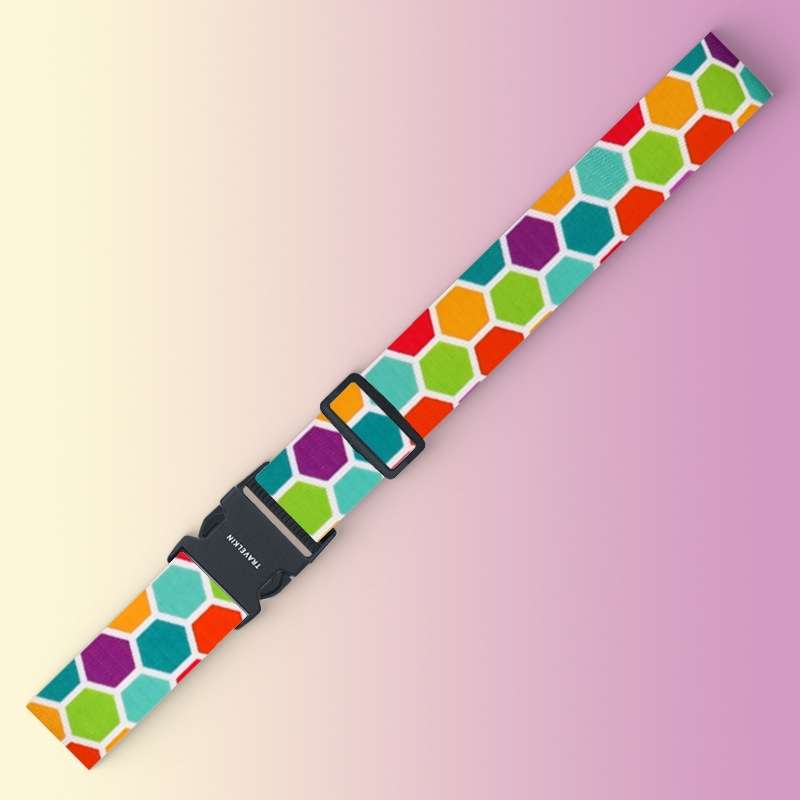 Luggage Fixed Anti-Mis-Opening Packing Strap, Color: Honeycomb