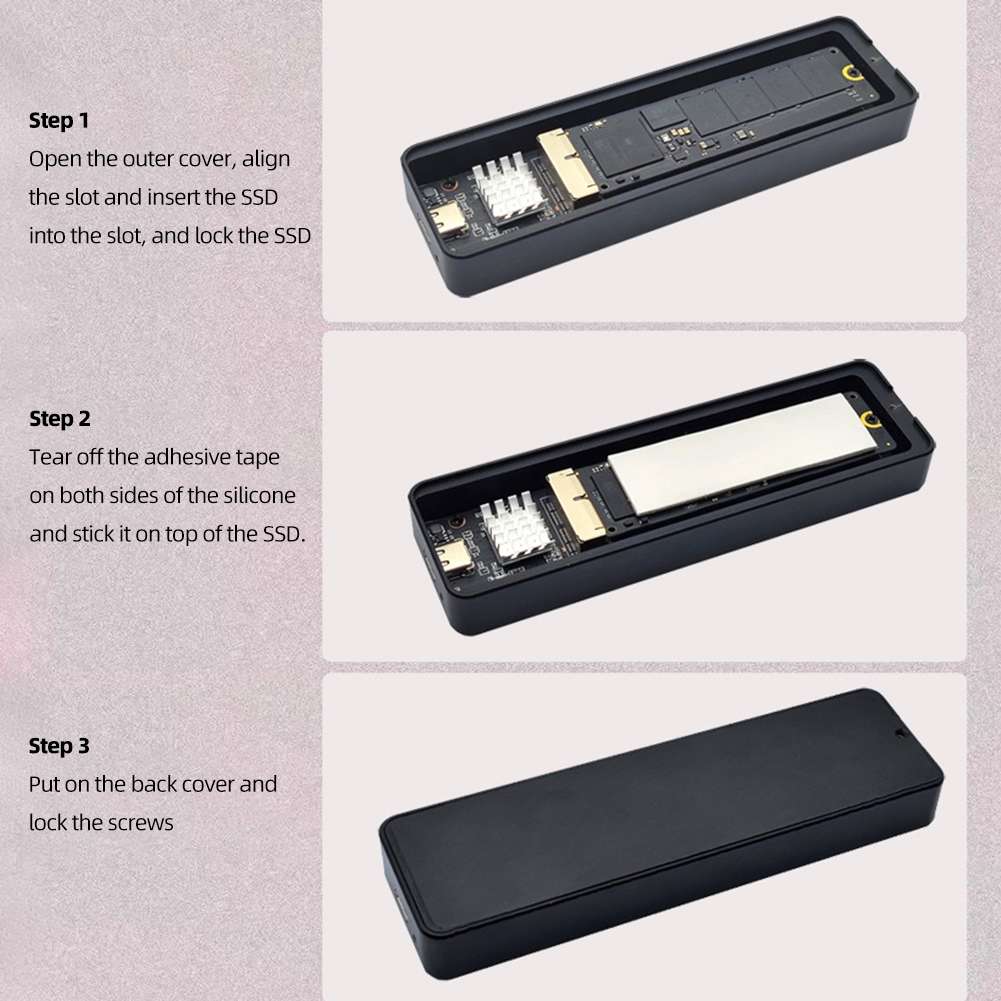 USB3.2 To MAC SSD Enclosure Adapter For Macbook Air Pro 2013-2017 Hard Disk, Spec: 10Gbps A-C Cab...
