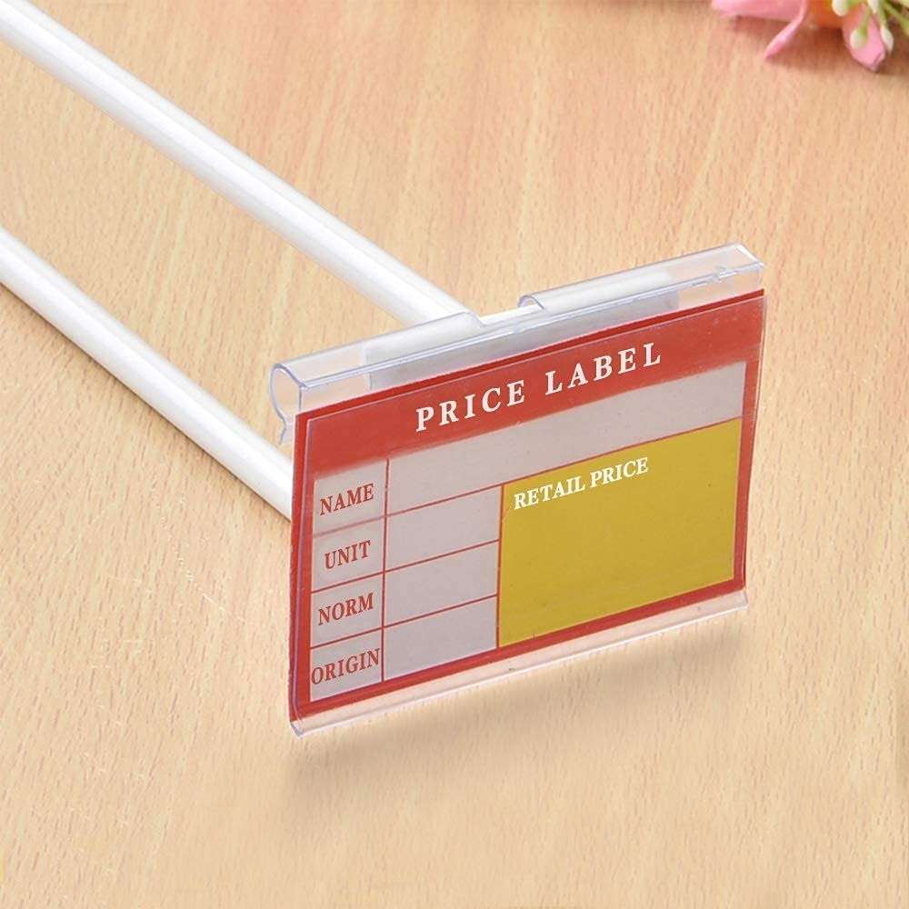 10pcs /Pack Label Strip Supermarket Display Price Sign, Size: 40 x 100mm