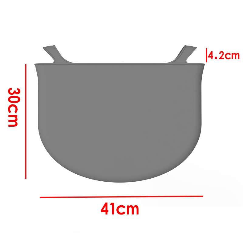 8QT Silicone Slow Cooke Liners Reusable Leakproof Crock Pot Liners(Gray)