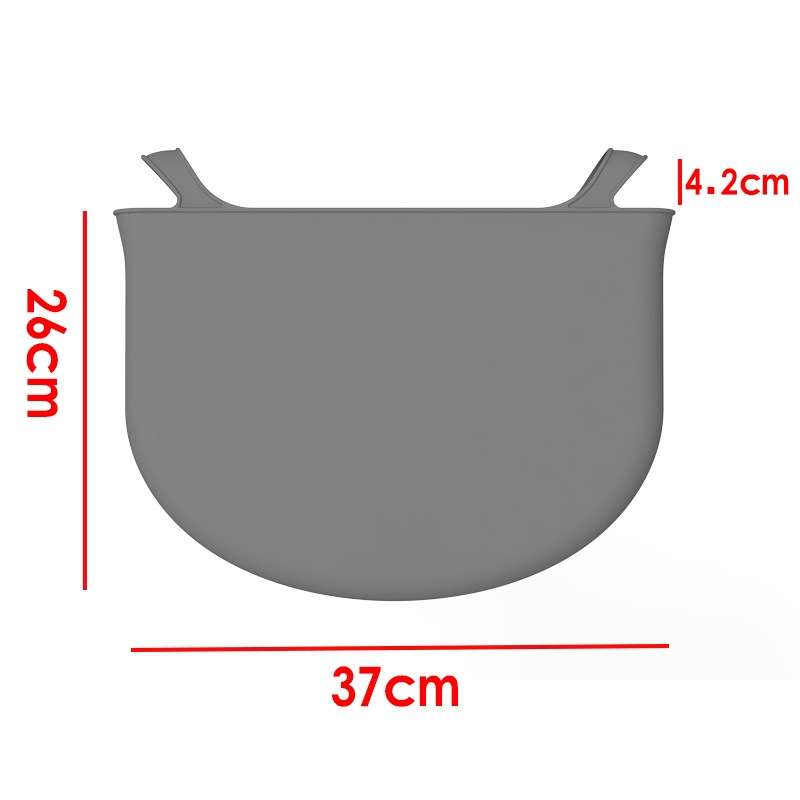 6QT Silicone Slow Cooke Liners Reusable Leakproof Crock Pot Liners(Gray)
