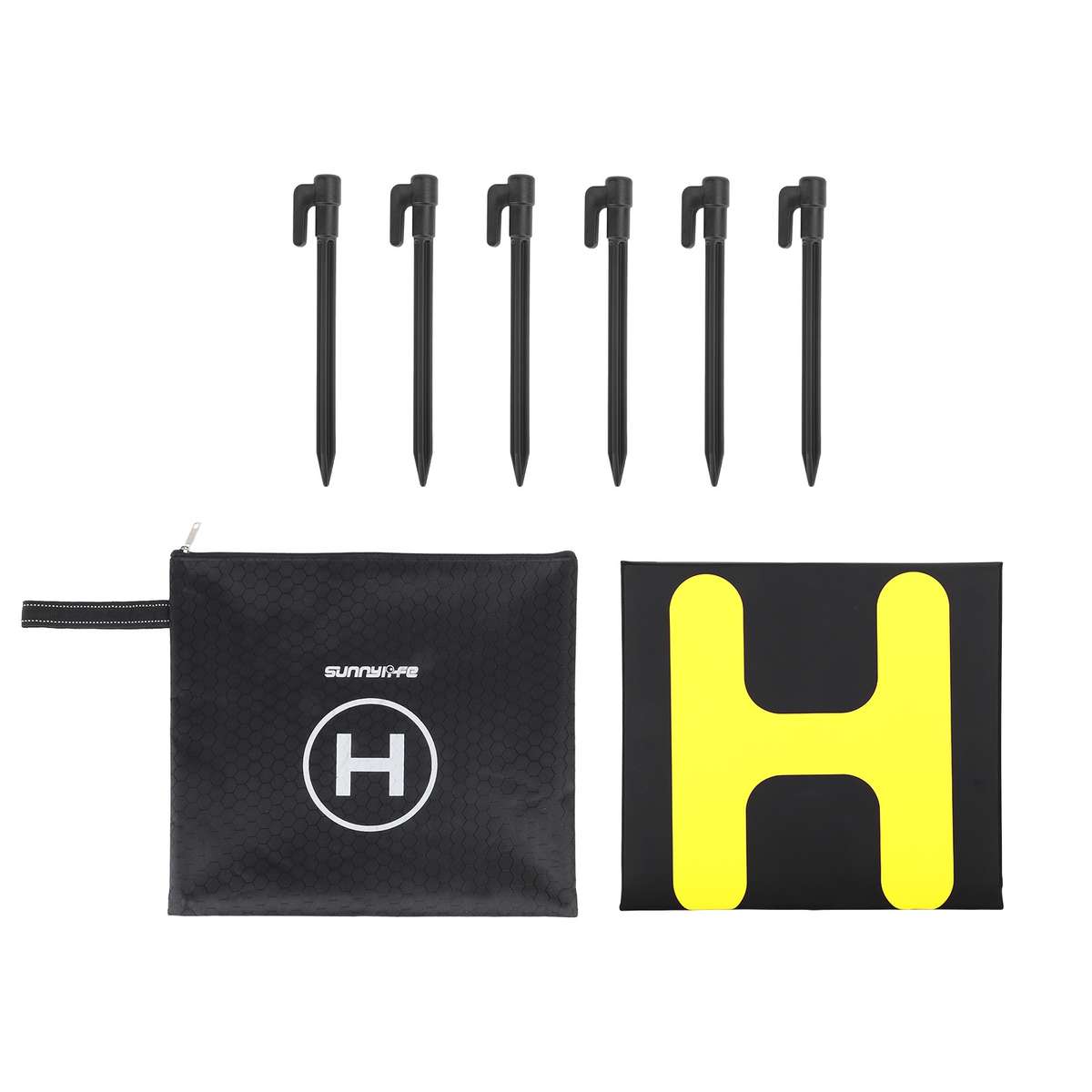 Sunnylife TJP11 80cm Hexagonal Double-sided Folding With Ground Spikes Drone Universal Apron