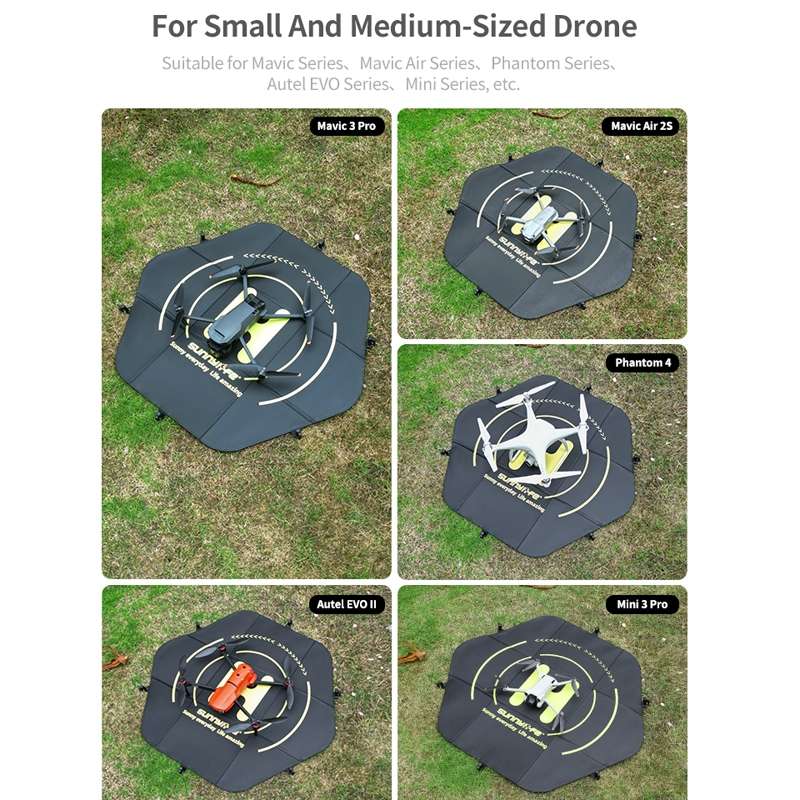 Sunnylife TJP11 80cm Hexagonal Double-sided Folding With Ground Spikes Drone Universal Apron