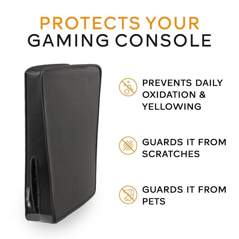 For PS5 Host Waterproof Dustproof Protective Cover Compatible With Digital Optical Drive Version