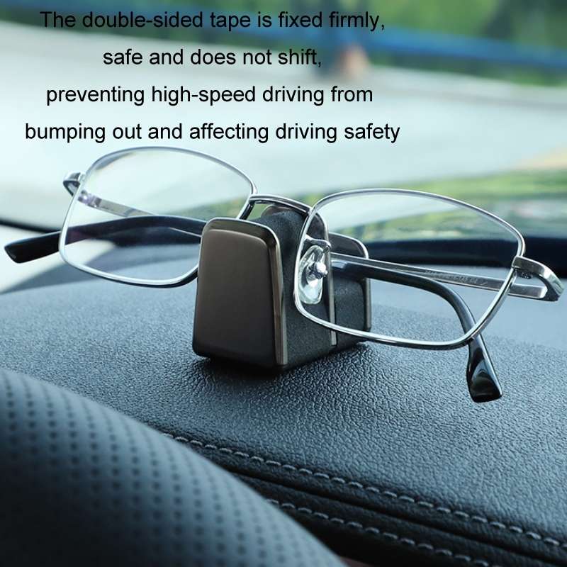 Car Dashboard Glasses Storage Multifunctional Card Holder(Grey)