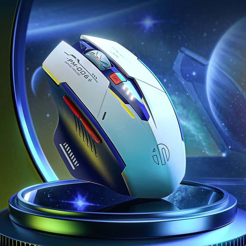 Inphic F9 Mecha Wireless Mouse Charging Office Game Mouse(Single Model 2.4G)