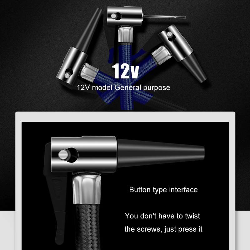 12V Metal Cylinder Smart Digital Display Portable Mini Tire Pump, Specification: No. 30 Automatic Ch