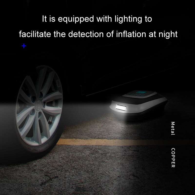 12V Metal Cylinder Smart Digital Display Portable Mini Tire Pump, Specification: No. 30 Automatic Ch