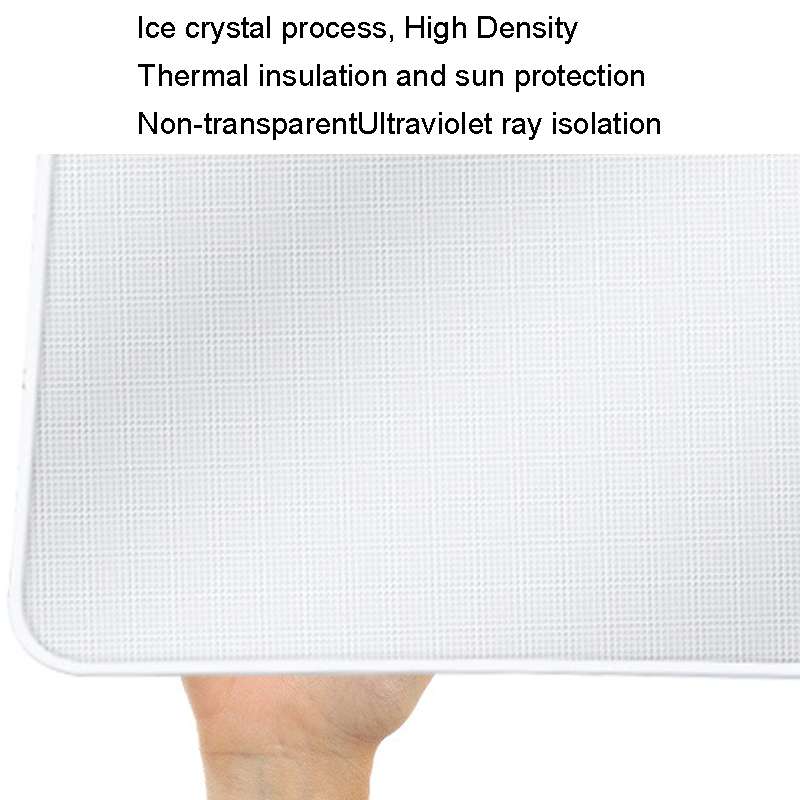 3pcs /Set For Tesla Model Y Ice Crystal Sunshade Car Roof Front And Rear Sunroof Shade(Black)