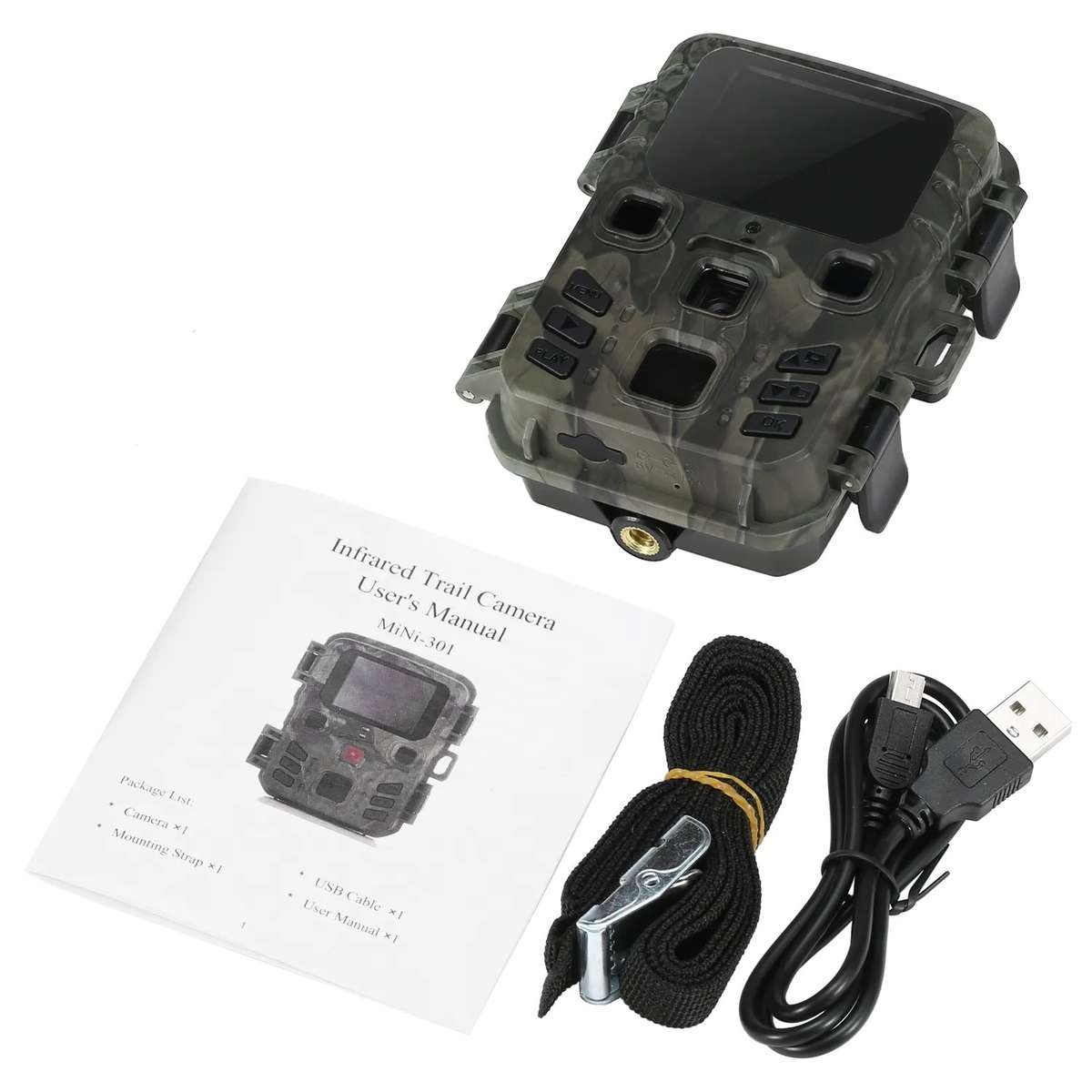 MiNi301 20MP 1080P Hunting Trail Camera With Night Vision Wildlife Scouting Photo