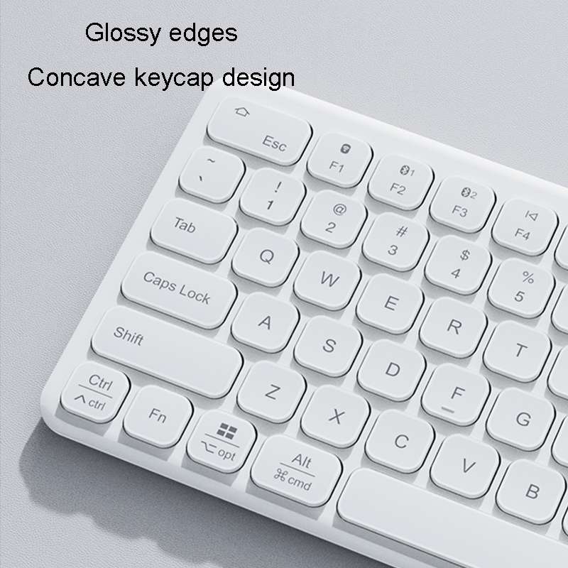 B087 2.4G Portable 78 Keys Dual Mode Wireless Bluetooth Keyboard And Mouse, Style: Keyboard Mouse Se