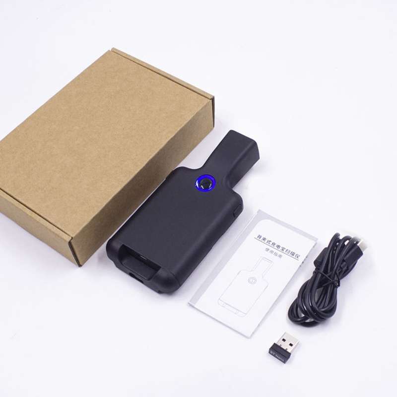 HC101D 2D Bluetooth Barcode Scanner Wireless Back Clip Phone Barcode Reader, Spec: Side