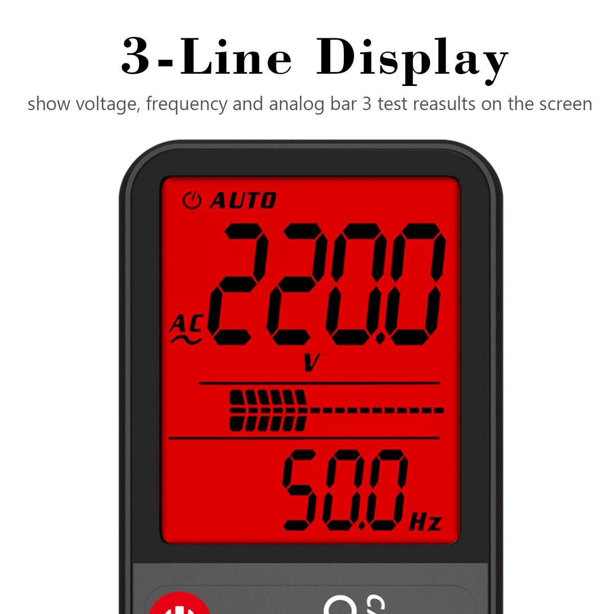 BSIDE ADMS7 Smart Thin Digital Multimeter Counts DC AC Voltmeter, Model: Standard Charging Model
