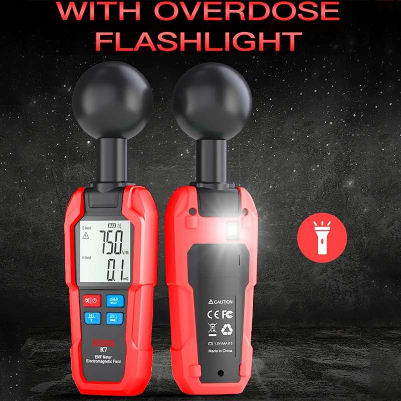 BSIDE K7 Handheld Electromagnetic Radiation Detector Electromagnetic Wave Tester
