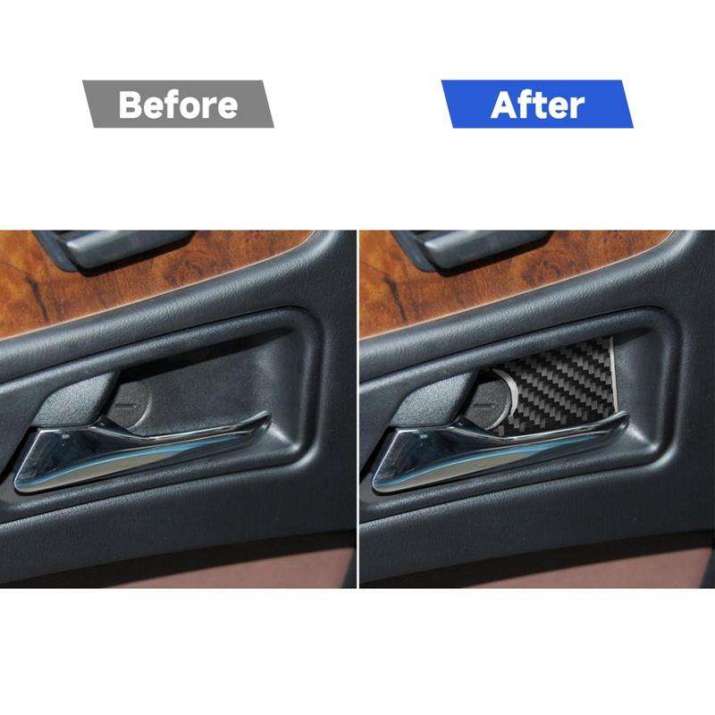 For Mercedes-Benz G-Class W463 4pcs /Set Inner Door Bowl Sticker(Black)